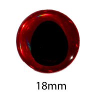 FTS 3D Eyes - Red Black - 18mm