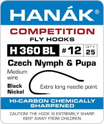 Hanak H360BL - Czech Nymph Pupa - Black Nickel