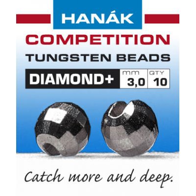 Hanak Tungsten Beads Diamond+ Black Nickel