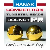 Hanak Tungsten Beads Round+ Gold