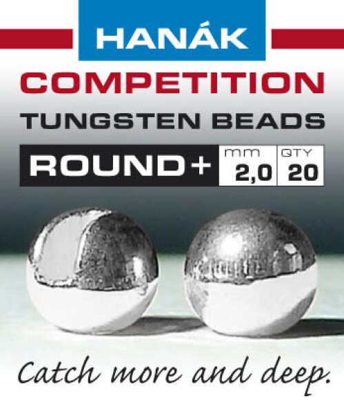 Hanak Tungsten Beads Round+ Silver - 3,0mm - 0,18g