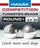 Hanak Tungsten Beads Round+ Silver - 4,0mm - 0,43g