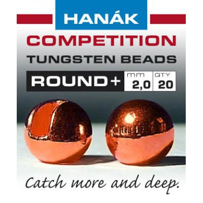 Hanak Tungsten Beads Round+ Copper - 3,0mm - 0,18g