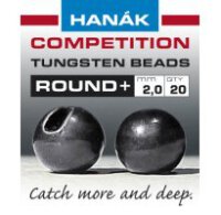 Hanak Tungsten Beads Round+ Black Nickel - 2,5mm - 0,11g