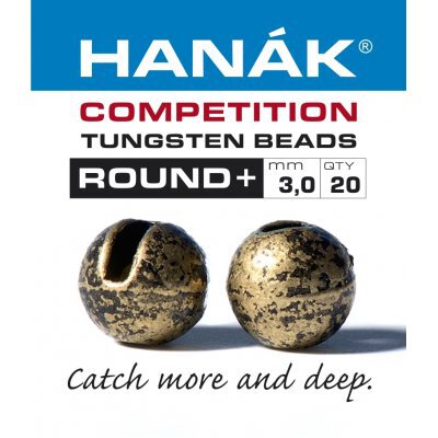 Hanak Tungsten Beads Round+ Bronze - 3,5mm - 0,30g