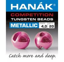 Hanak Tungsten Beads Metallic Light Pink