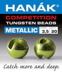 Hanak Tungsten Beads Metallic Olive