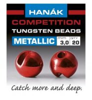 Hanak Tungsten Beads Metallic Red 3,5mm - 0,30g